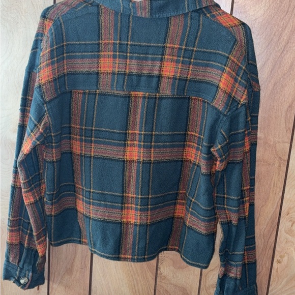 American Eagle Outfitters Checkered Jacket in Orange and Black - Picture 3 of 3